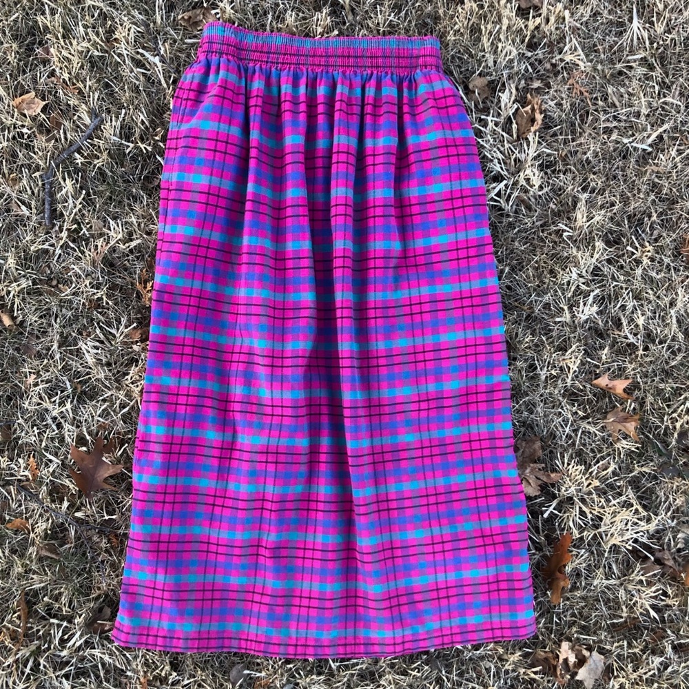 Vintage L.L. Bean Plaid Skirt